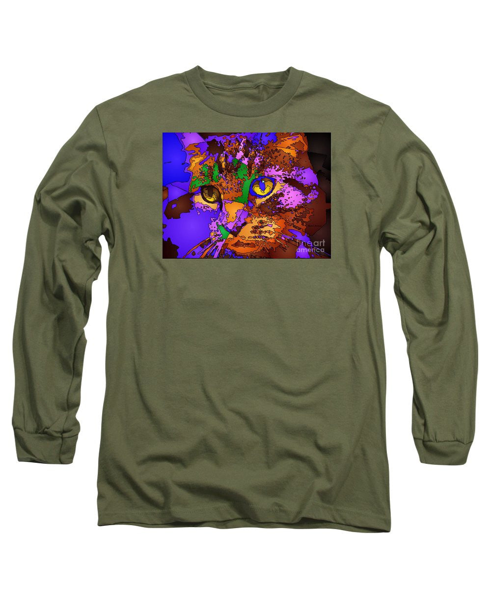 Long Sleeve T-Shirt - Purple Love. Pet Series