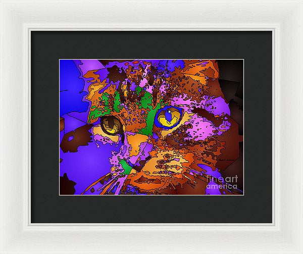 Framed Print - Purple Love. Pet Series