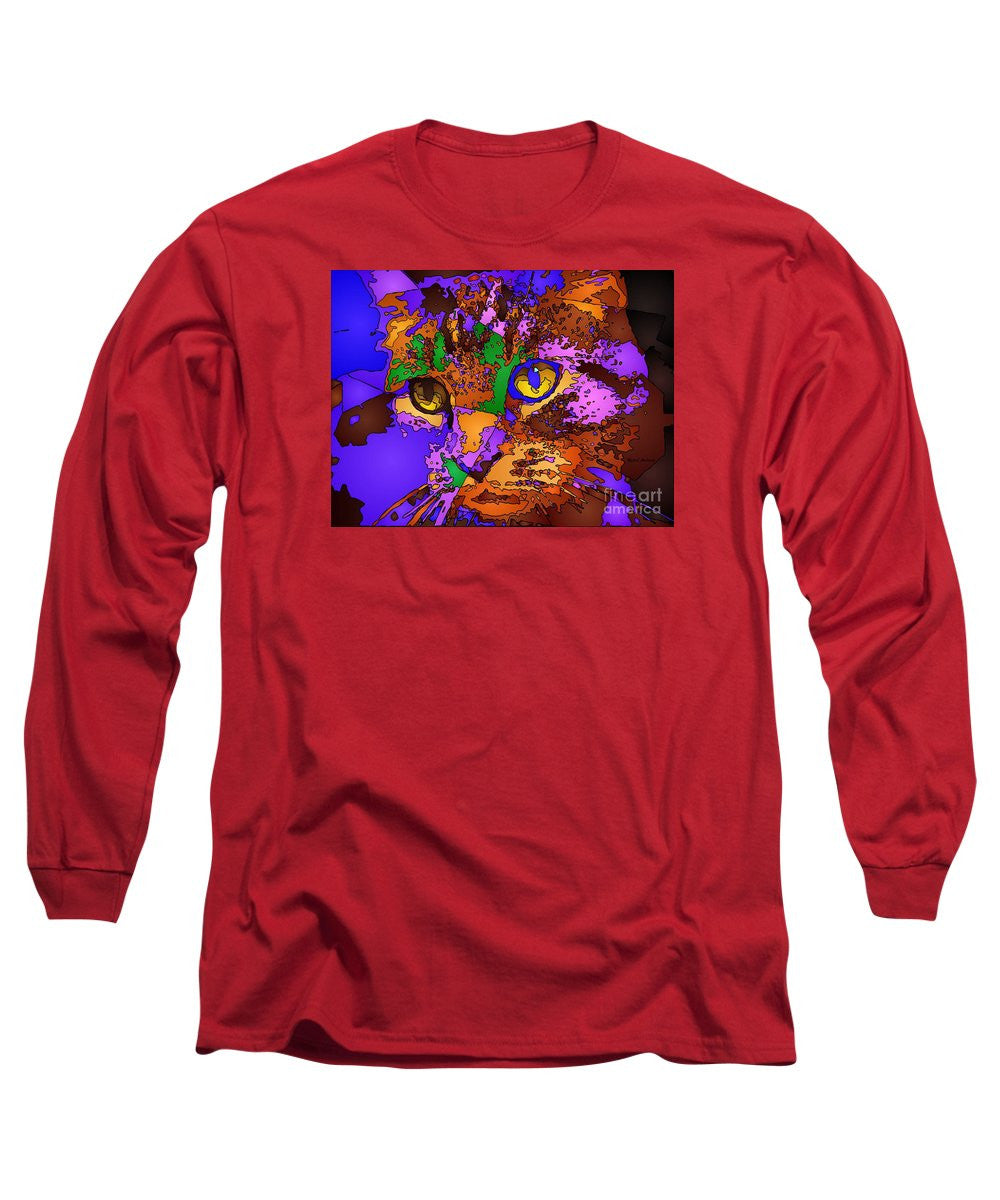 Long Sleeve T-Shirt - Purple Love. Pet Series