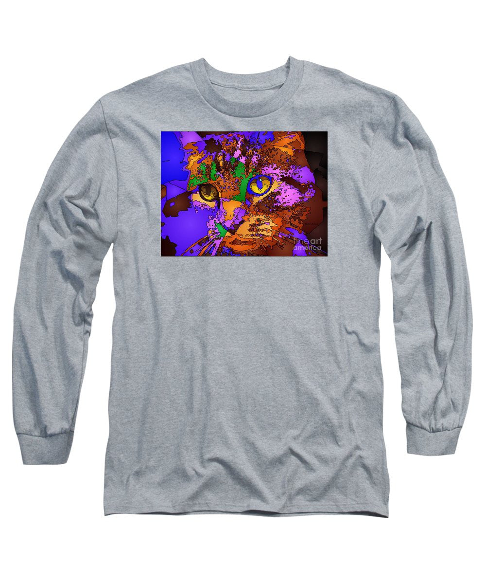 Long Sleeve T-Shirt - Purple Love. Pet Series