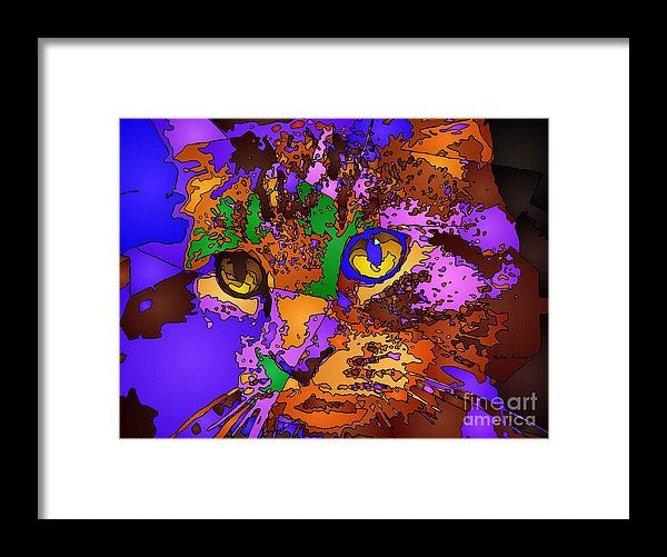 Framed Print - Purple Love. Pet Series