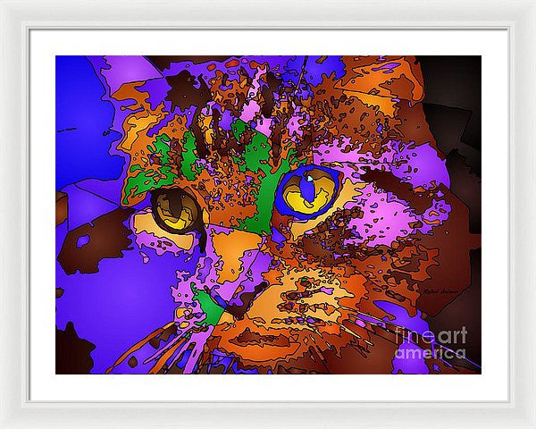 Framed Print - Purple Love. Pet Series