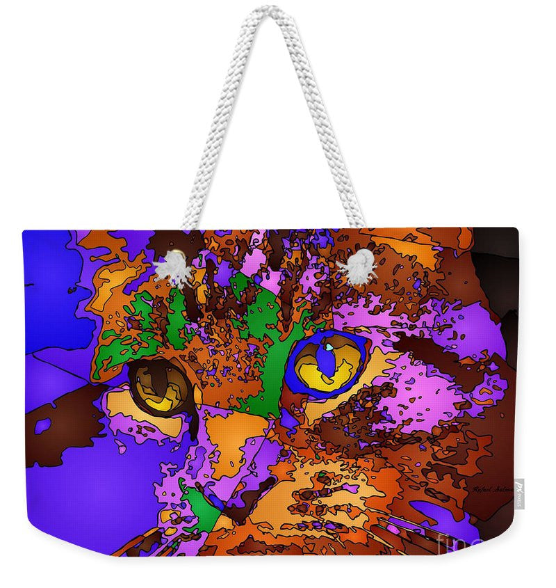 Weekender Tote Bag - Purple Love. Pet Series