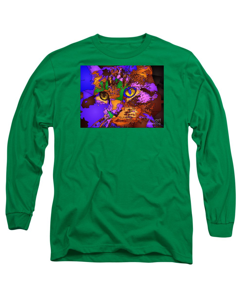 Long Sleeve T-Shirt - Purple Love. Pet Series