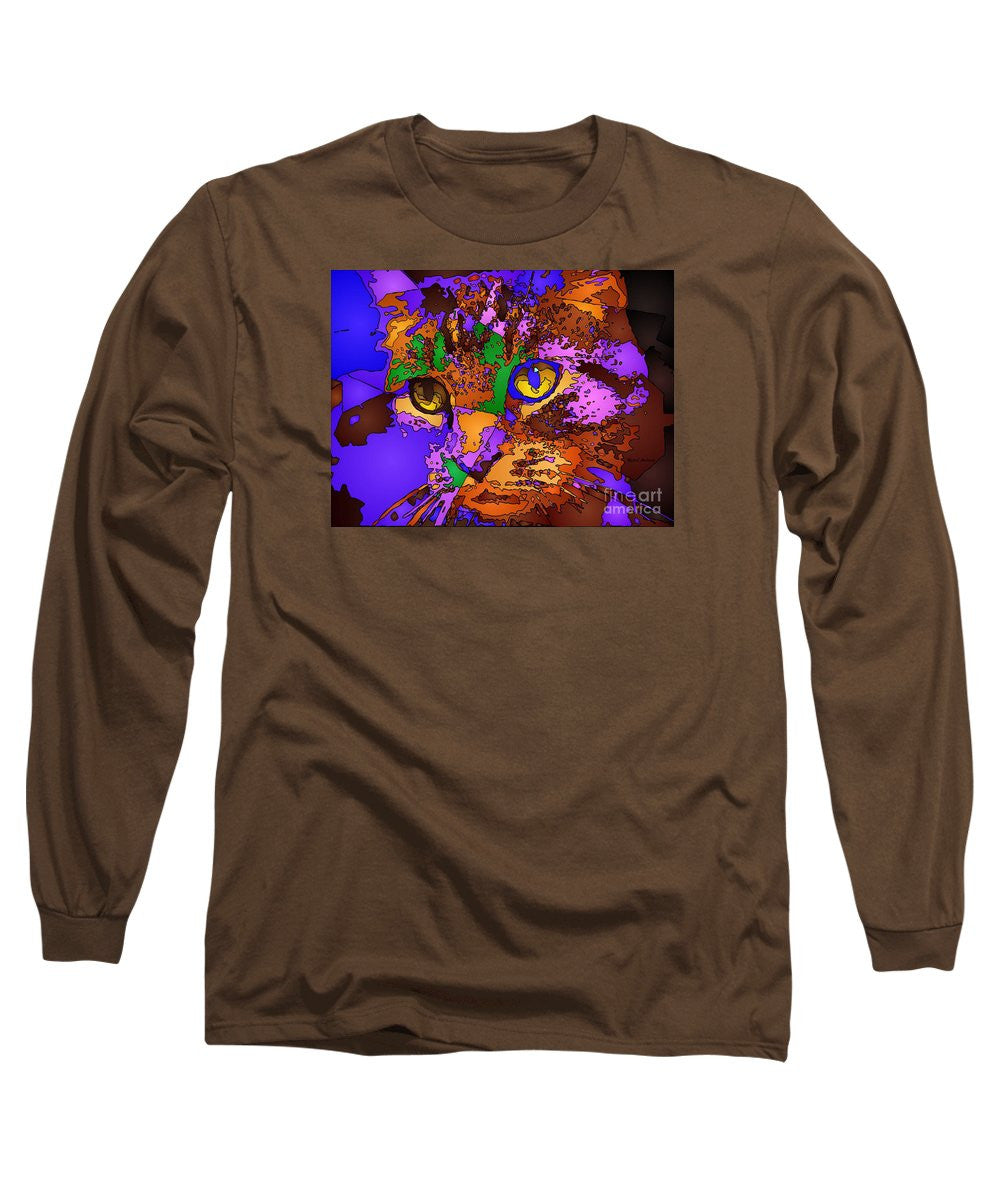 Long Sleeve T-Shirt - Purple Love. Pet Series