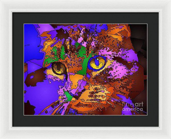 Framed Print - Purple Love. Pet Series