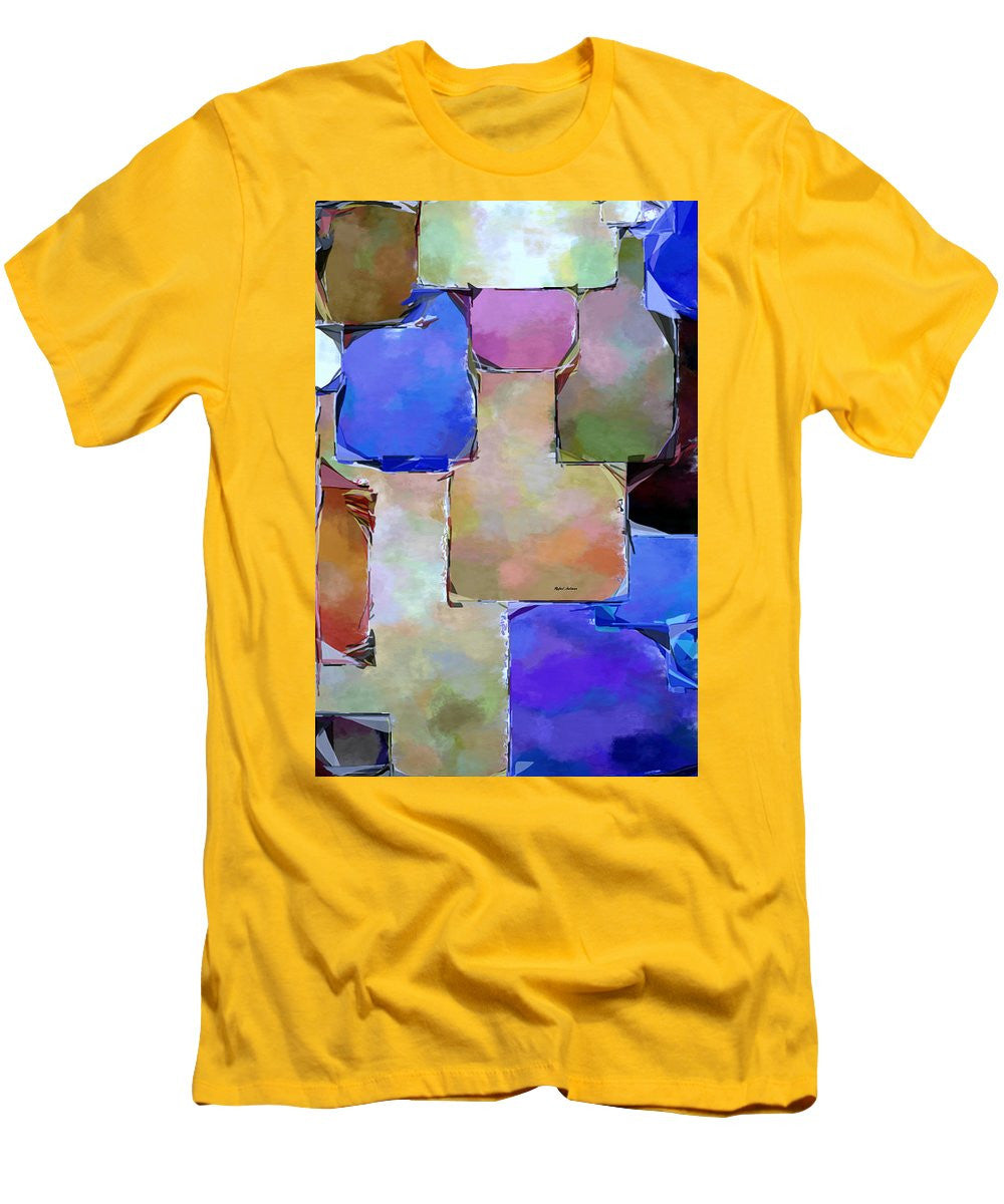 Men's T-Shirt (Slim Fit) - Purple Squares
