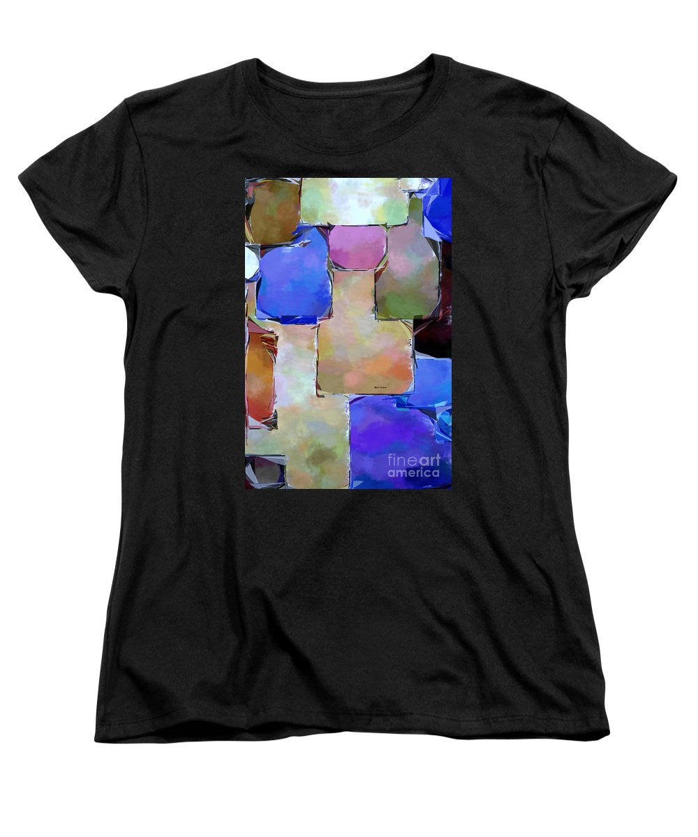 Women's T-Shirt (Standard Cut) - Purple Squares