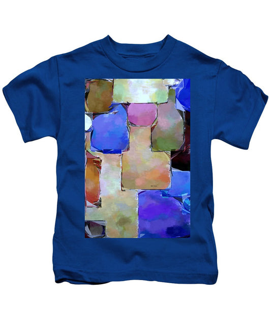 T-shirt pour enfant - Carrés violets