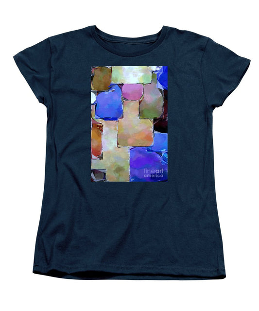 Women's T-Shirt (Standard Cut) - Purple Squares