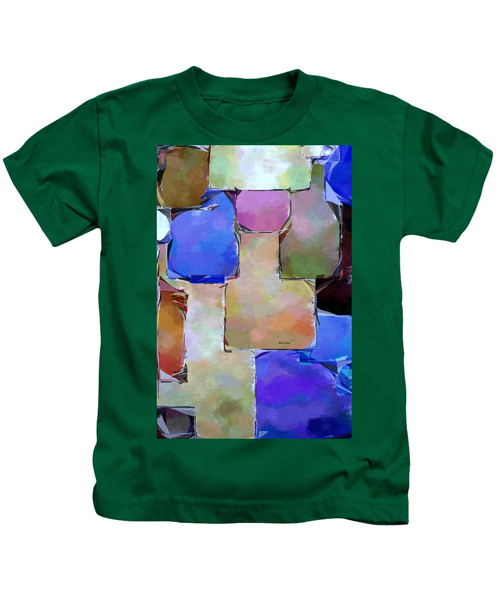 T-shirt pour enfant - Carrés violets