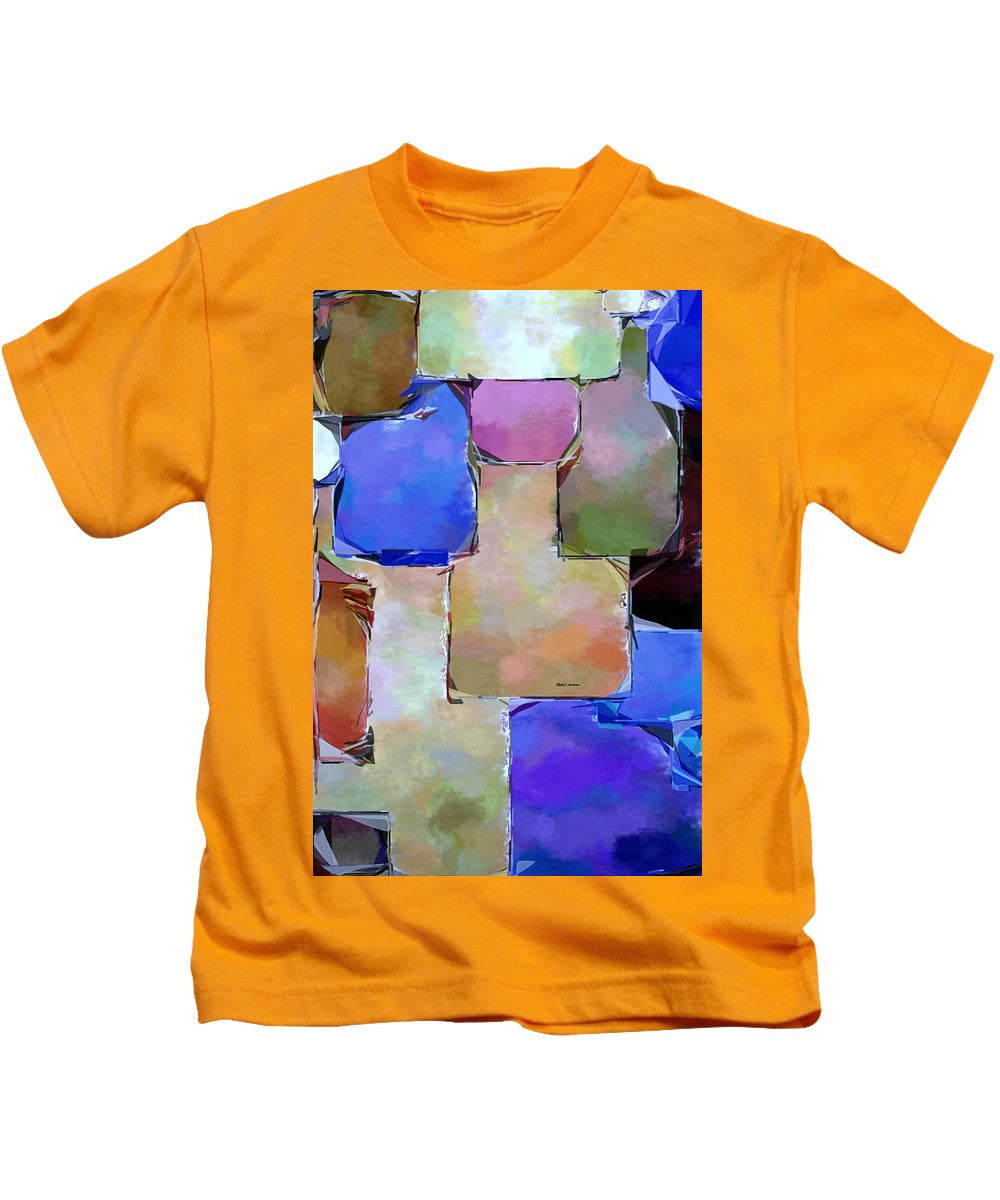 T-shirt pour enfant - Carrés violets