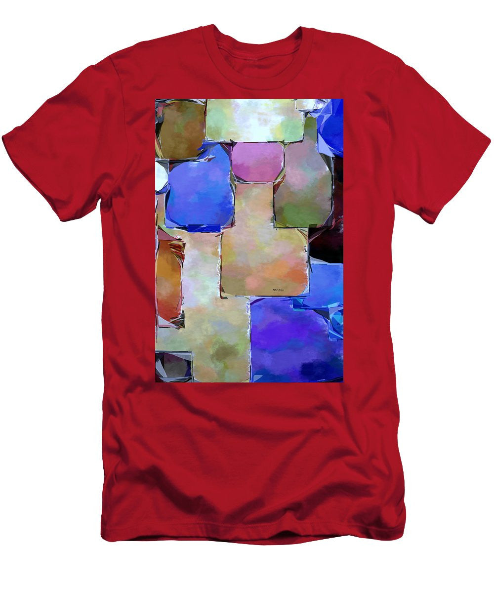 Men's T-Shirt (Slim Fit) - Purple Squares