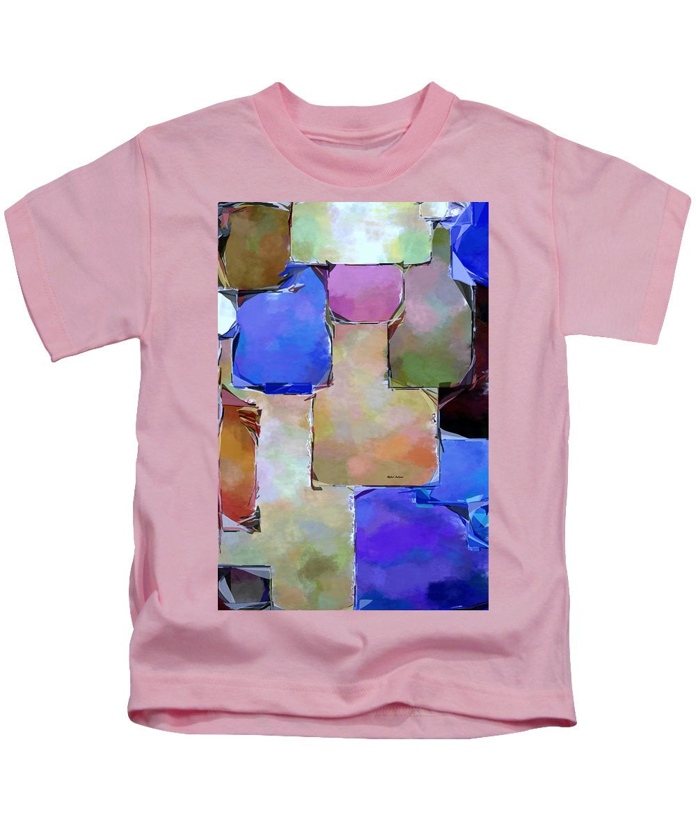 T-shirt pour enfant - Carrés violets