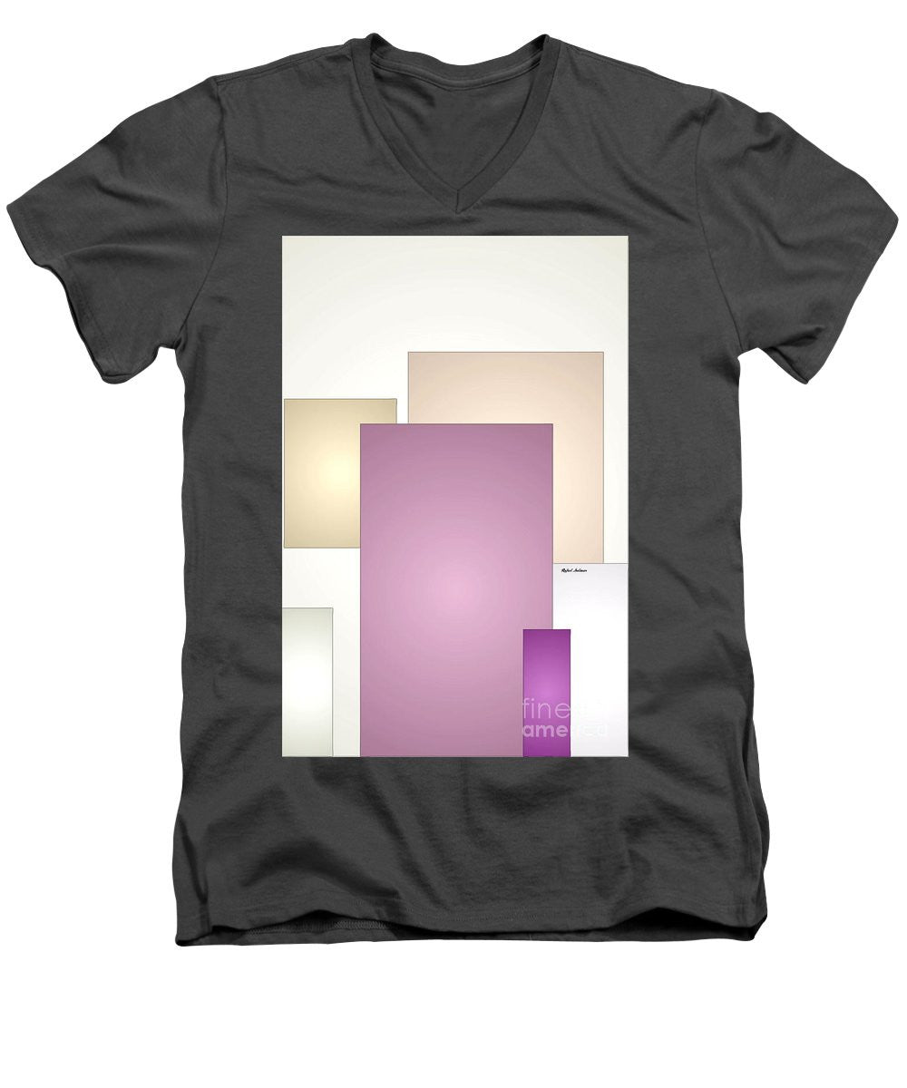 Men's V-Neck T-Shirt - Purple Touch
