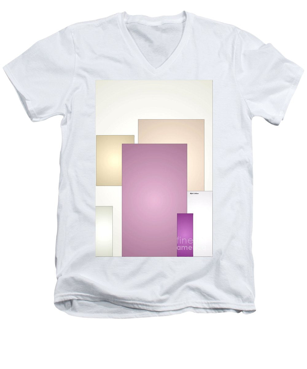Men's V-Neck T-Shirt - Purple Touch