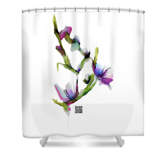 Purple Twist - Shower Curtain