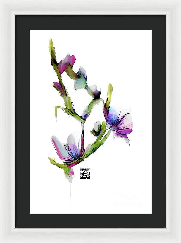 Purple Twist - Framed Print