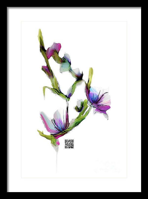 Purple Twist - Framed Print