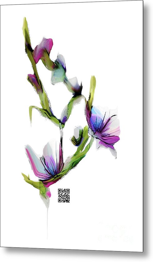 Purple Twist - Metal Print