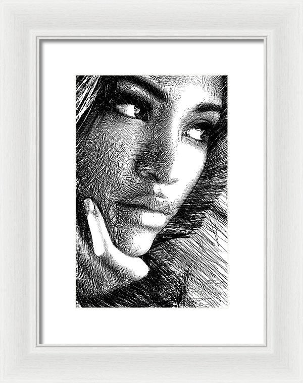 Framed Print - Puzzled Look