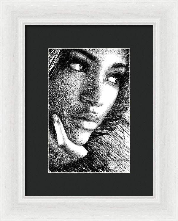 Framed Print - Puzzled Look