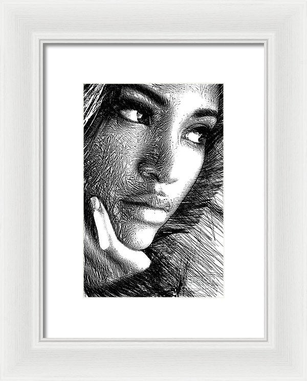 Framed Print - Puzzled Look