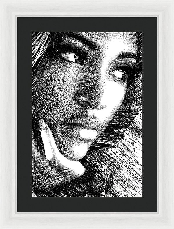 Framed Print - Puzzled Look