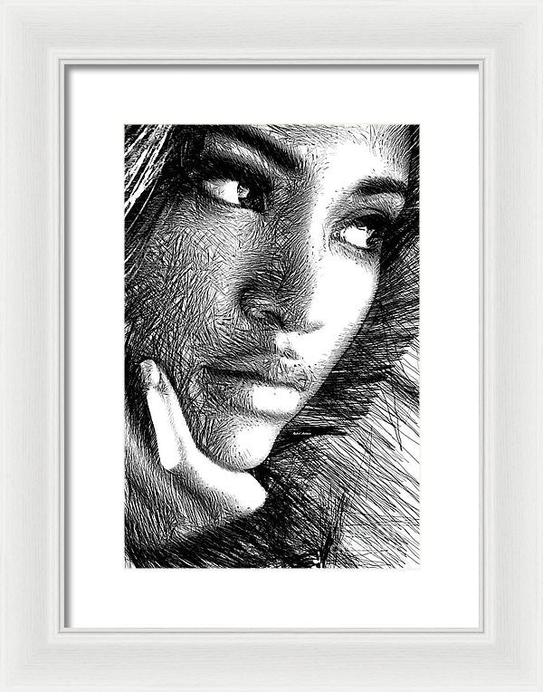 Framed Print - Puzzled Look