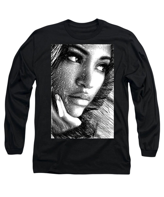 Long Sleeve T-Shirt - Puzzled Look