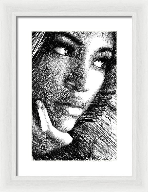 Framed Print - Puzzled Look