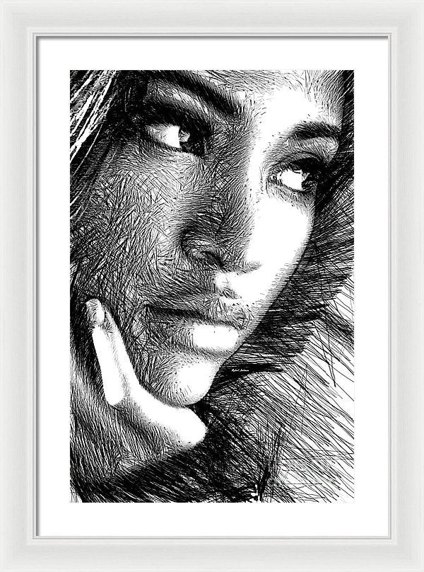 Framed Print - Puzzled Look