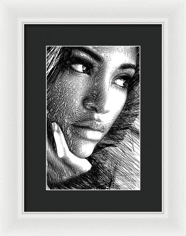 Framed Print - Puzzled Look