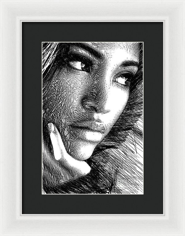 Framed Print - Puzzled Look