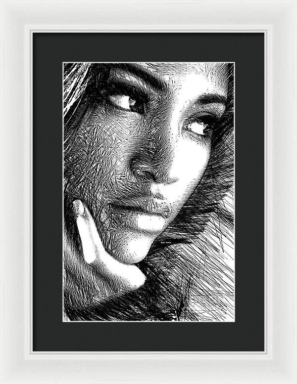 Framed Print - Puzzled Look