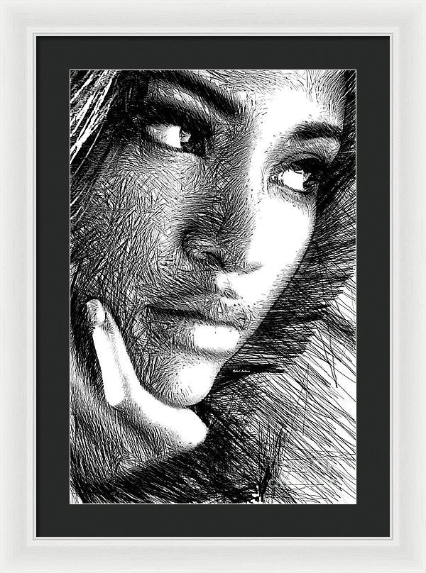 Framed Print - Puzzled Look