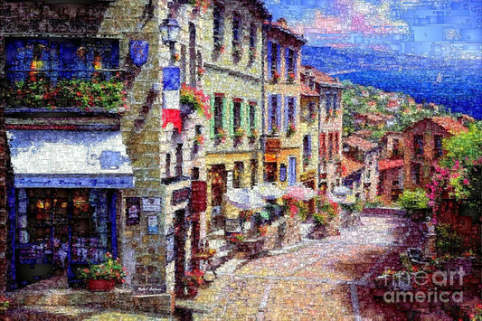 Art Print - Quaint Streets From Nice France.