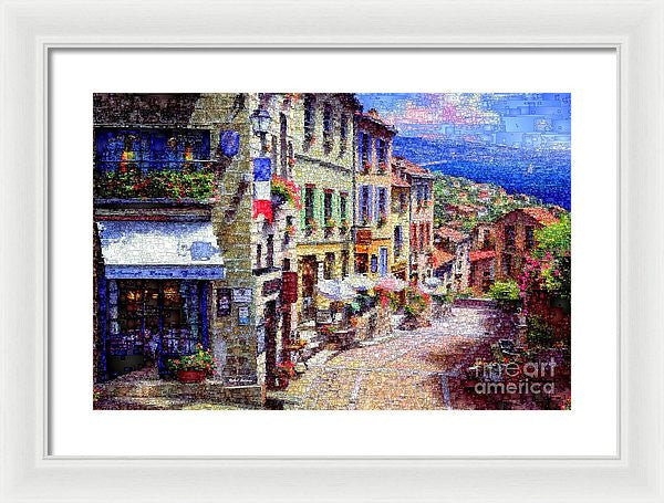 Framed Print - Quaint Streets From Nice France.