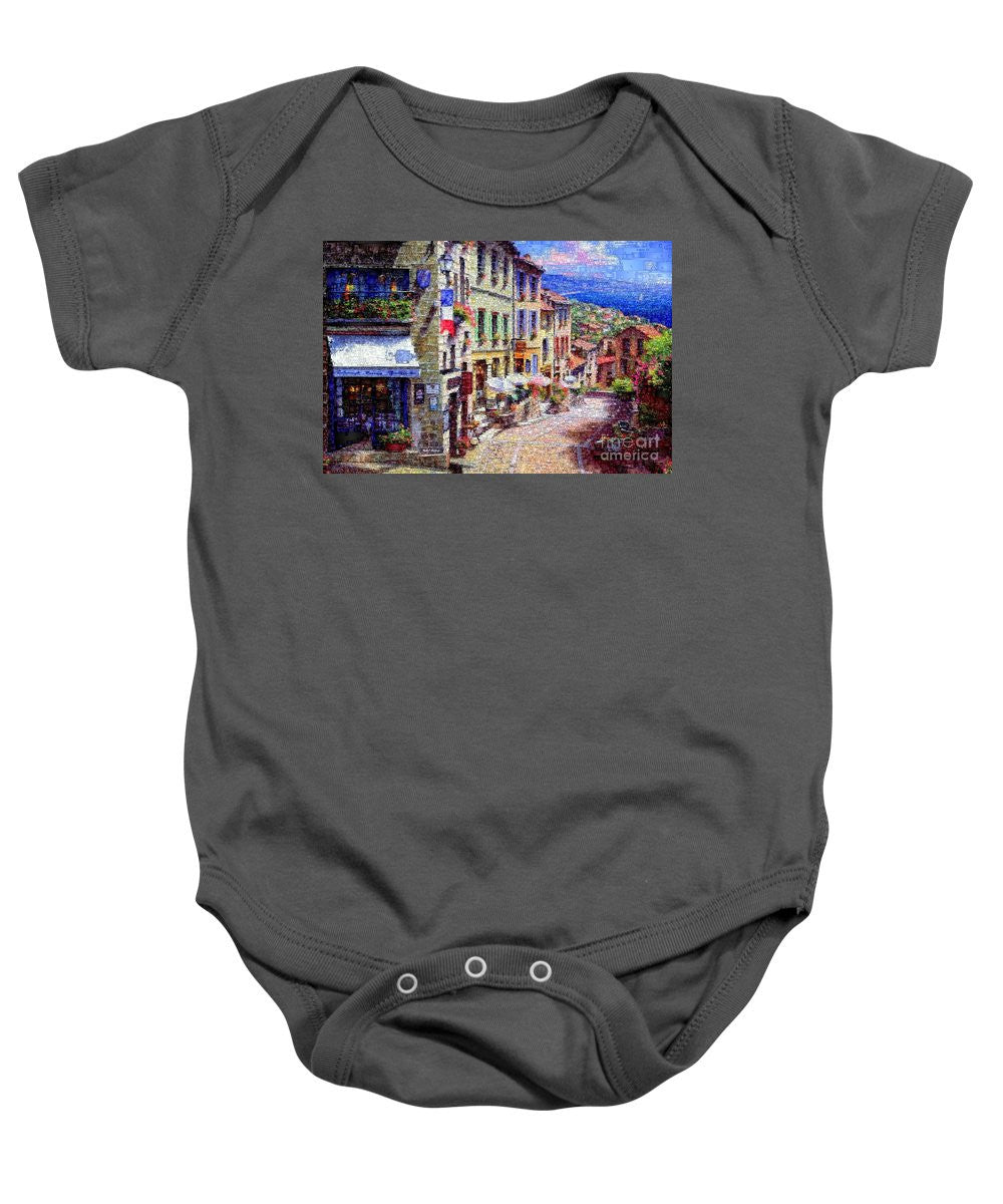 Baby Onesie - Quaint Streets From Nice France.