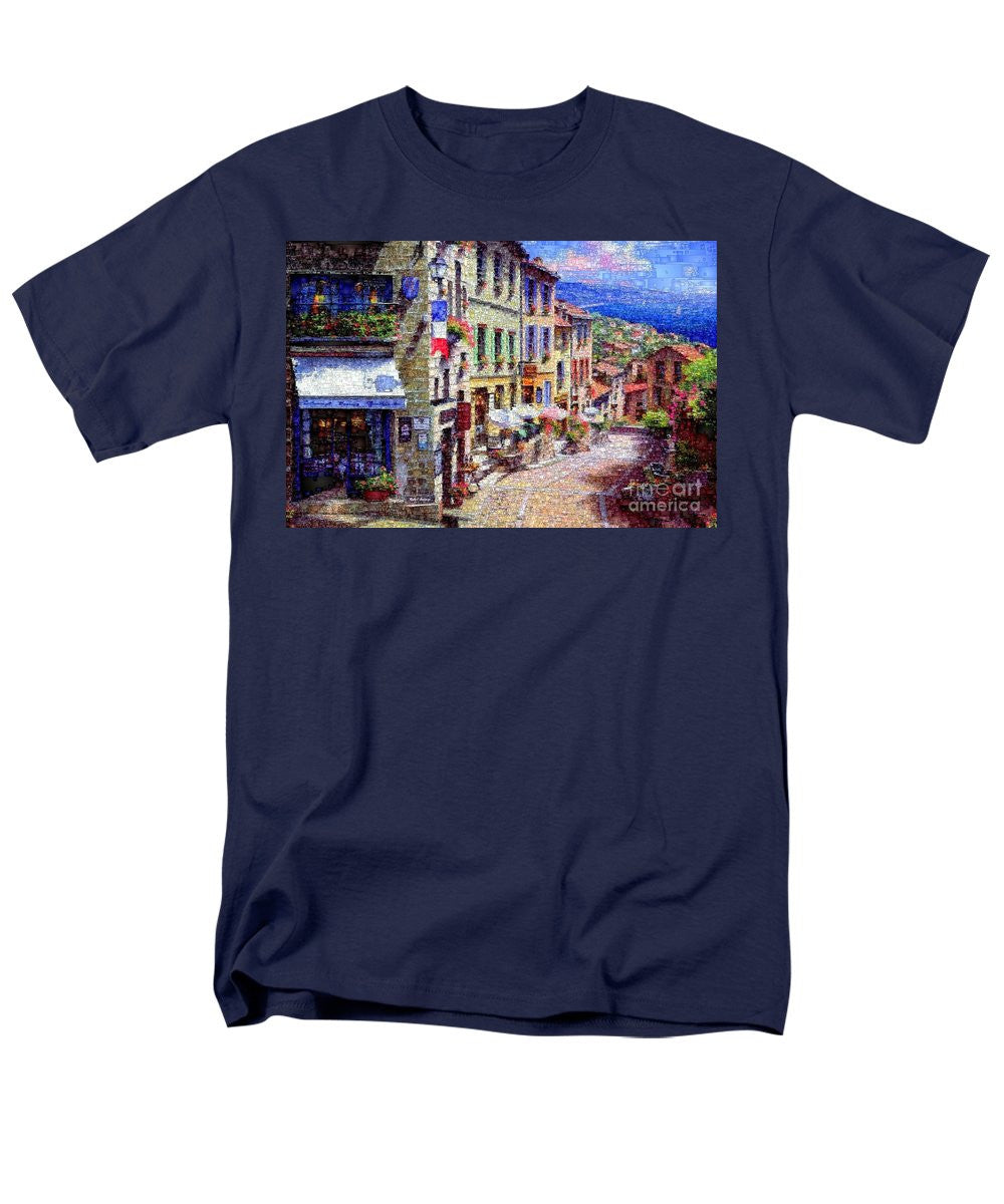 Men's T-Shirt  (Regular Fit) - Quaint Streets From Nice France.