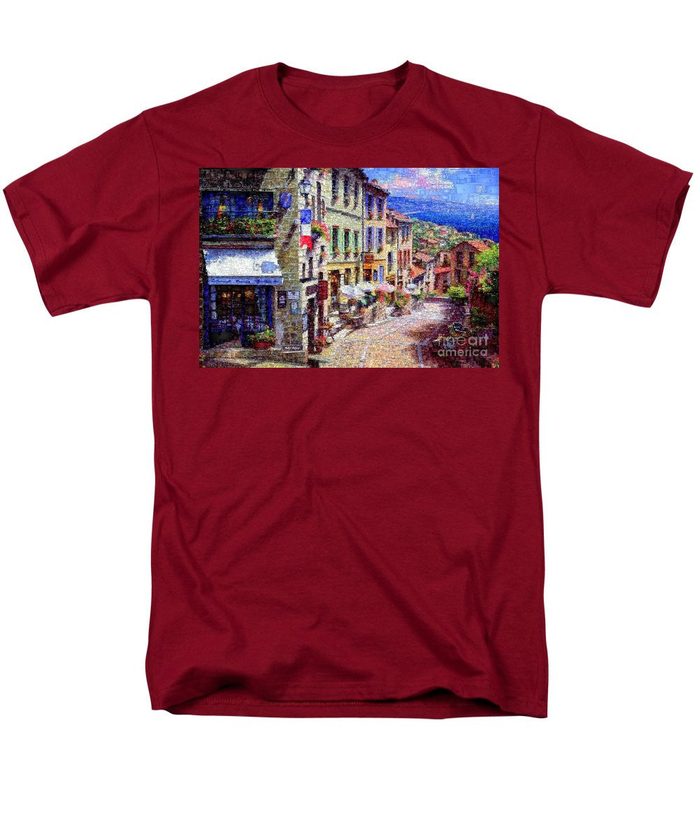 Men's T-Shirt  (Regular Fit) - Quaint Streets From Nice France.