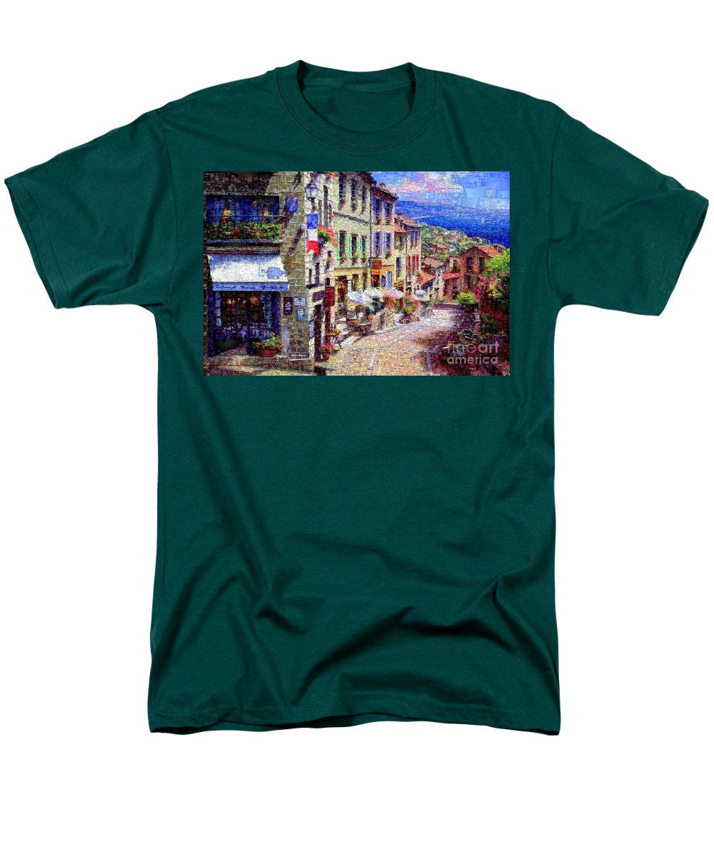 Men's T-Shirt  (Regular Fit) - Quaint Streets From Nice France.