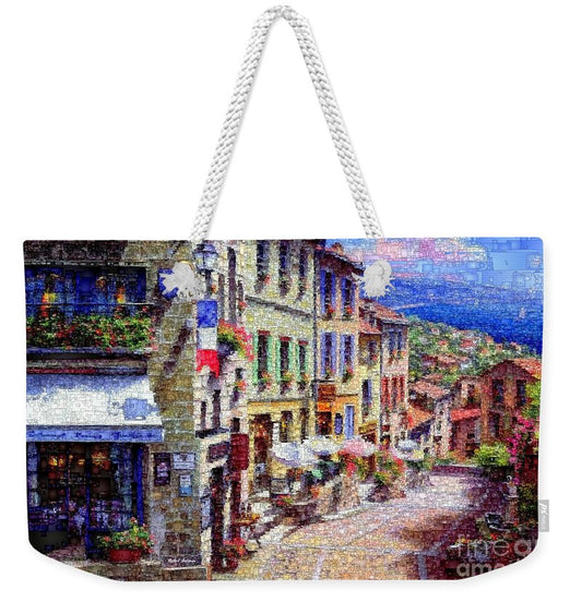 Weekender Tote Bag - Quaint Streets From Nice France.