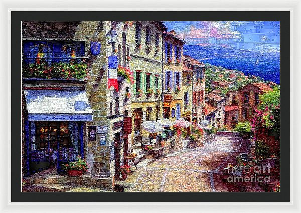 Framed Print - Quaint Streets From Nice France.