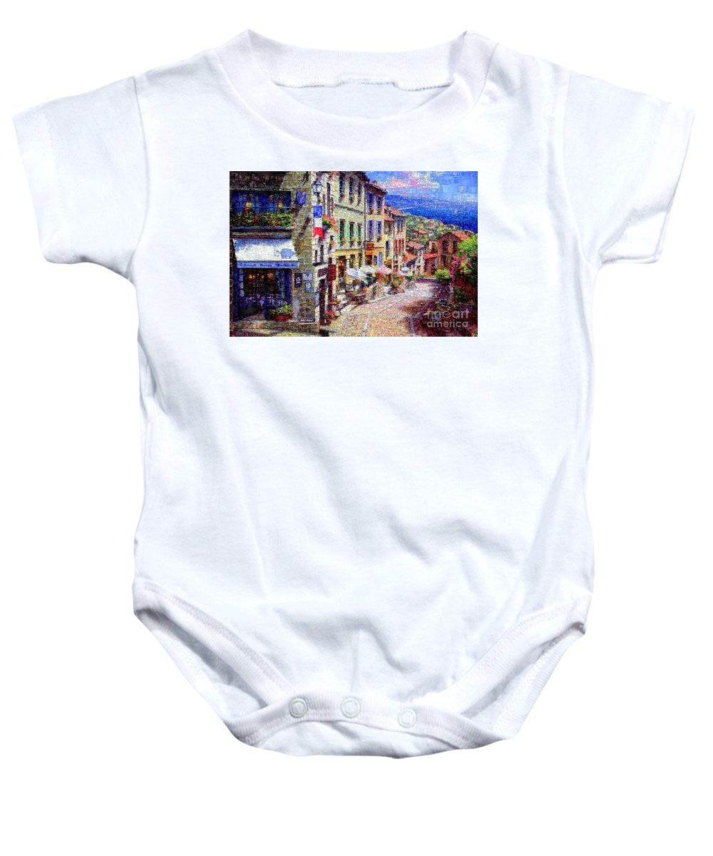 Baby Onesie - Quaint Streets From Nice France.