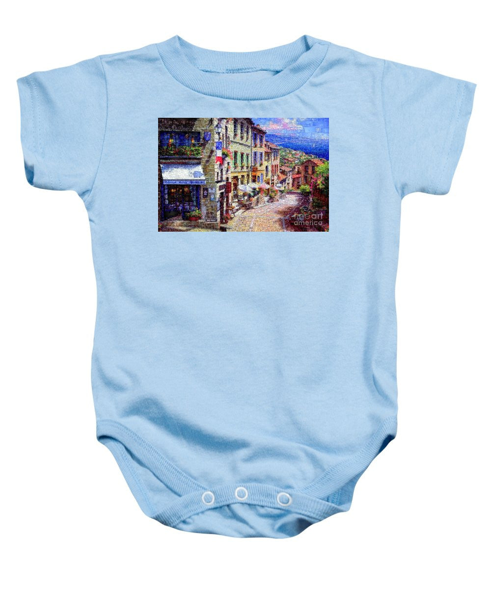 Baby Onesie - Quaint Streets From Nice France.