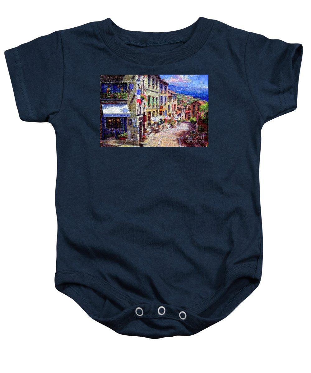 Baby Onesie - Quaint Streets From Nice France.