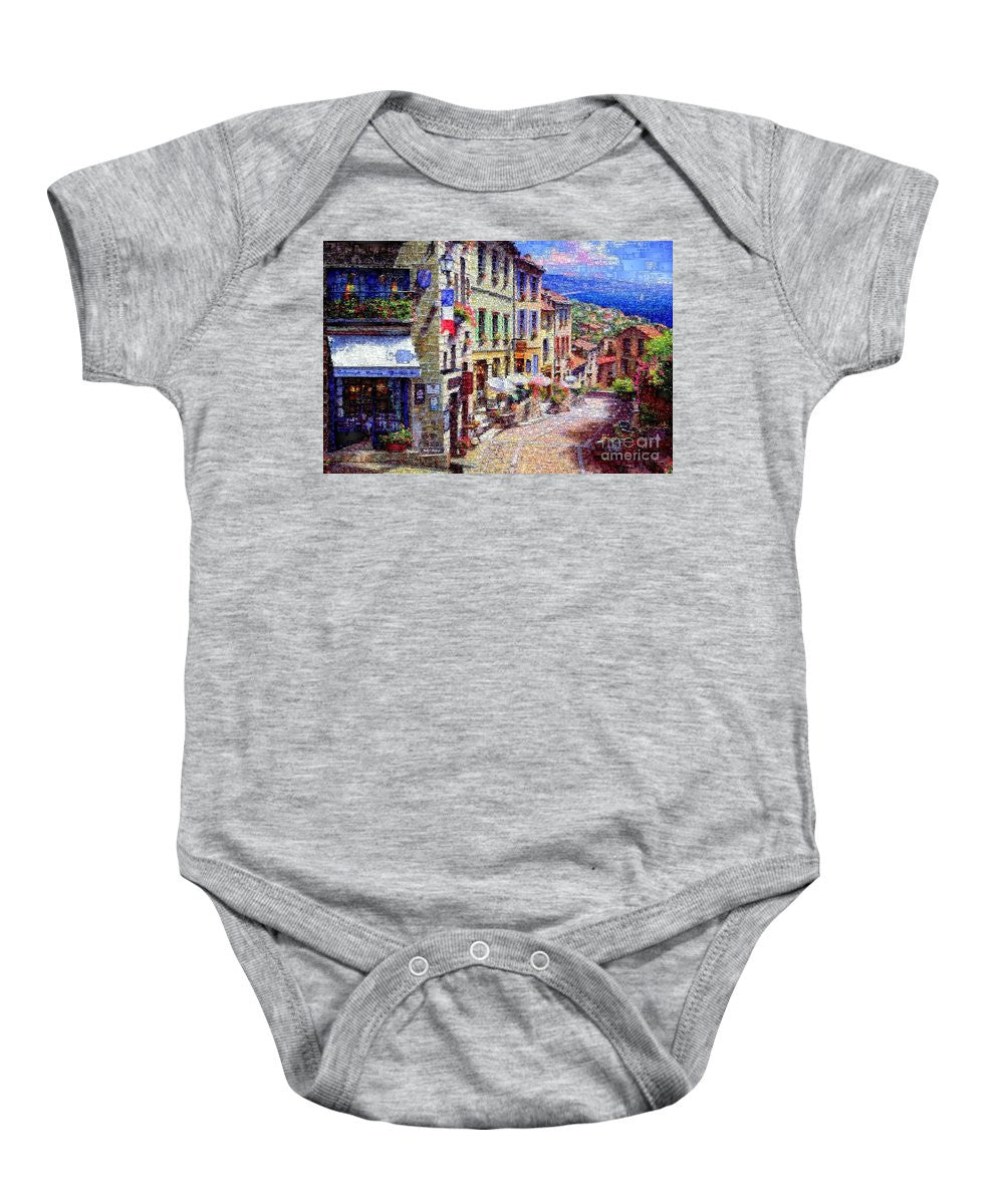 Baby Onesie - Quaint Streets From Nice France.