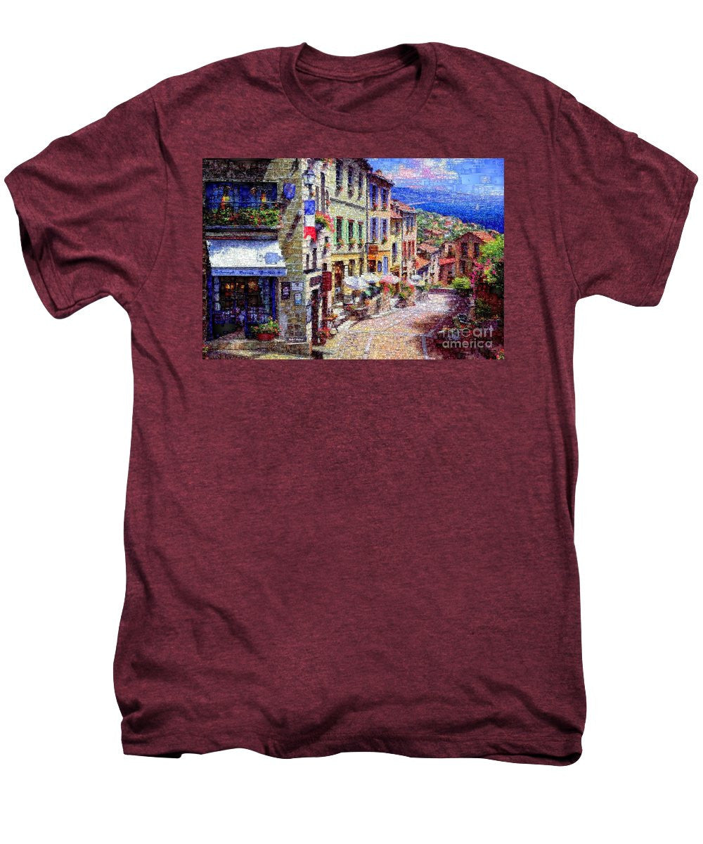 Men's Premium T-Shirt - Quaint Streets From Nice France.