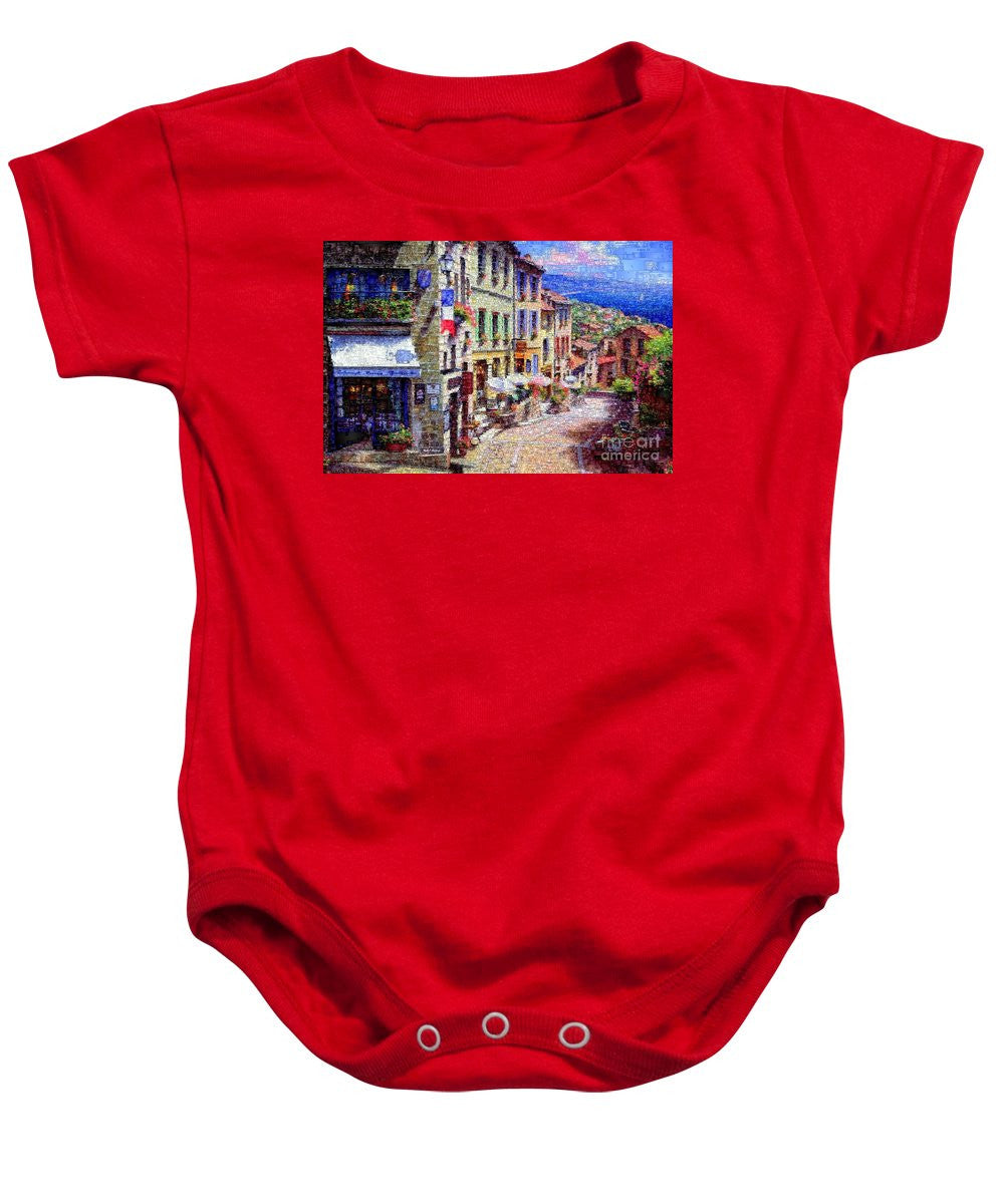 Baby Onesie - Quaint Streets From Nice France.